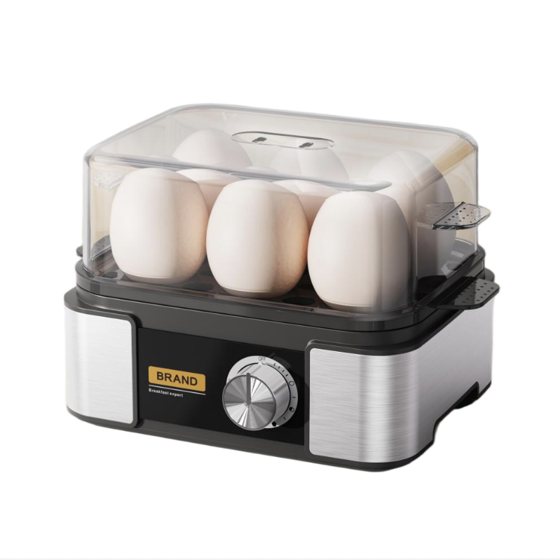 6-Egg Electric Egg Boiler with Timer and Multi-Function Features