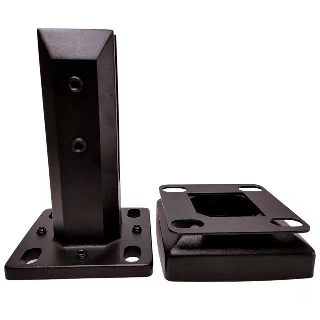 Customized Adjustable Stainless Steel Black Glass Spigot for Glass Pool Fencing and Stair Railing - Durable and Stylish Glass Spigot