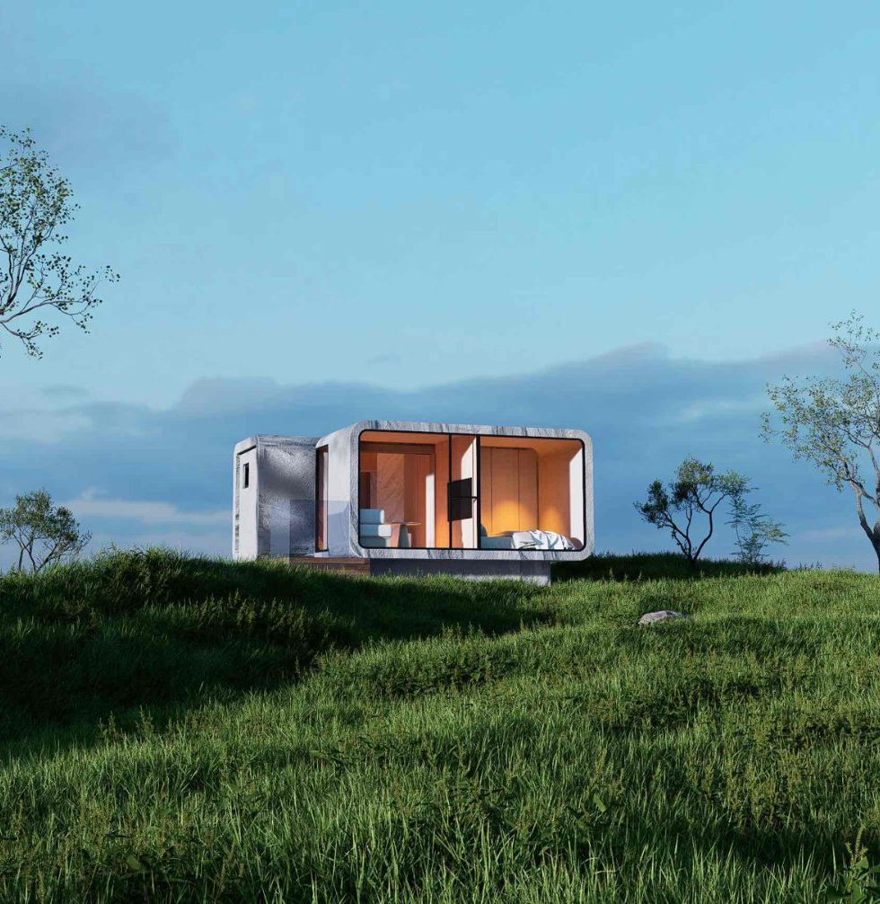 Prefab House to Work in Apple Cabin Custom Modular Design with Bathroom