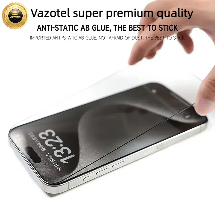 Защитное стекло Vazotel для iPhone 16/16 Pro, 2.5D, 5X усиленное