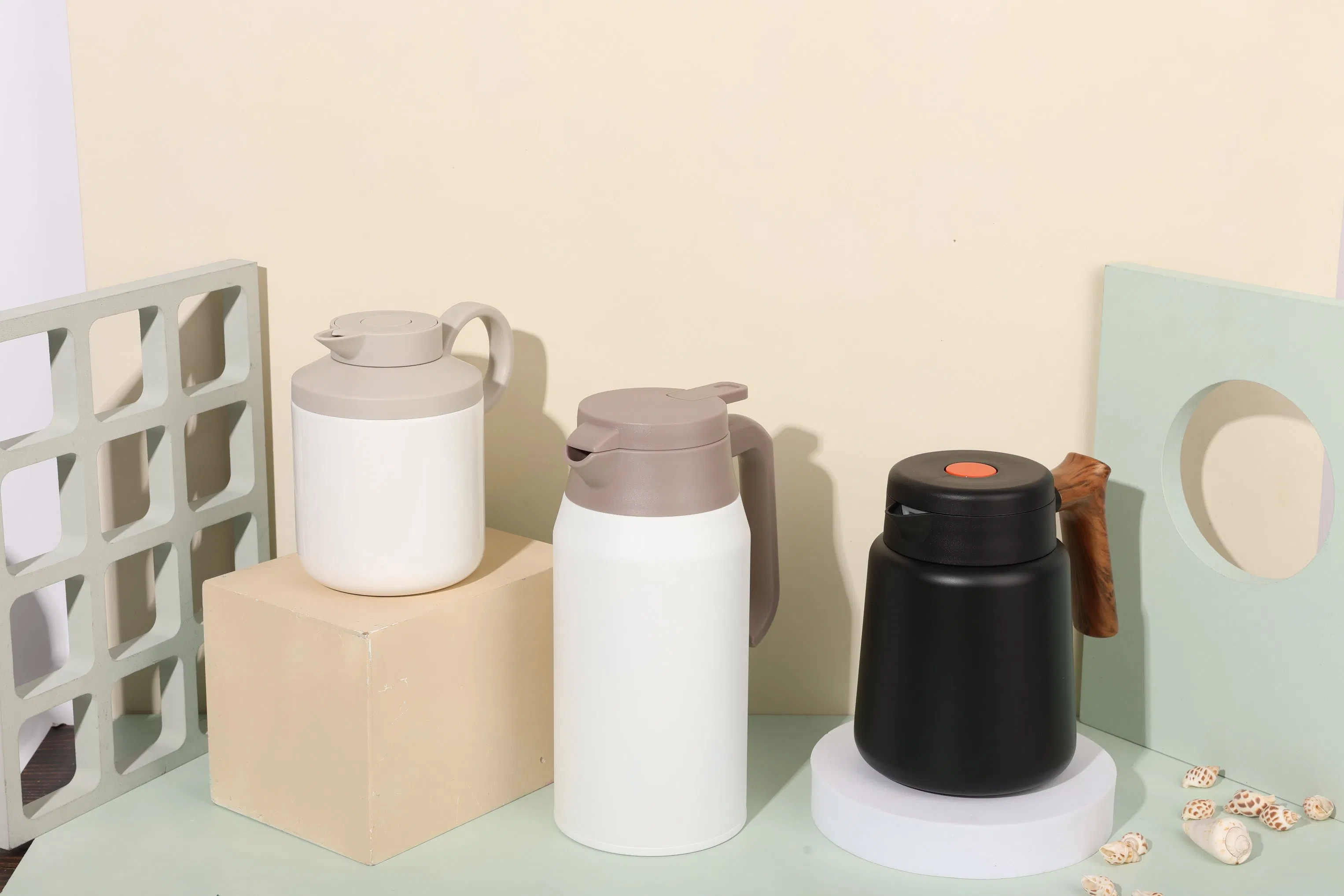 1100ml 1200ml 1600ml 2000ml Nordic Style Large Capacity Vacuum Insulation Coffee Pot