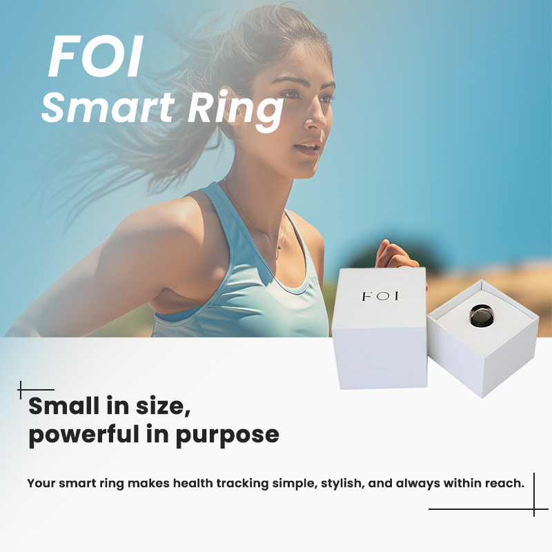 Digital Silicone Bluetooth Medical Grade Smart Ring Sos RFID with Biometric