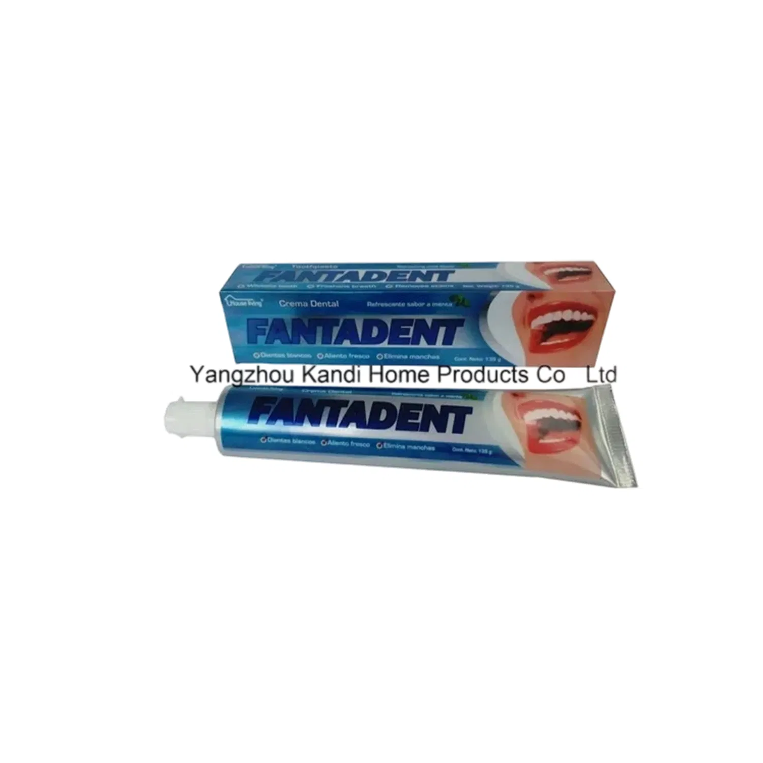 Customized Logo Whitening Toothpaste with Refreshing Mint Flavor