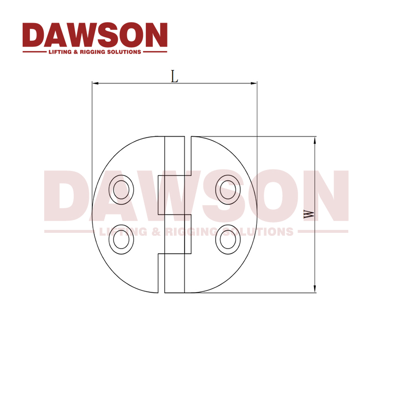 316 Stainless Steel 64mm Thickened Heavy-Duty Round Hinges Hardware Accessories for Marine Yacht Boat RV Use