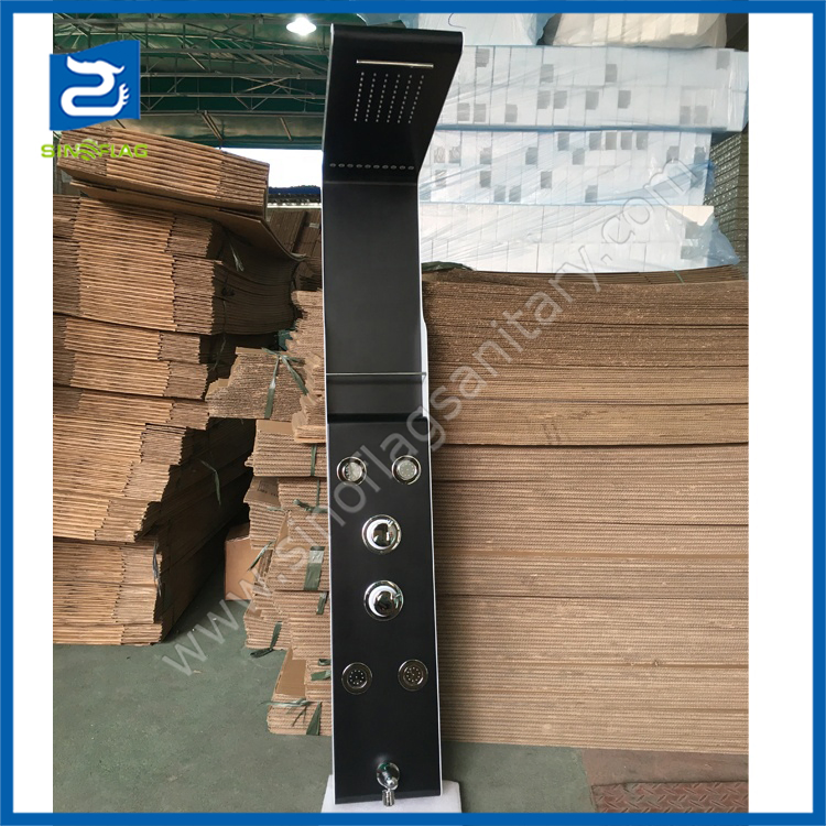 Wall Mounted Hydro Massage Bathroom Shower Panel LED with Pump