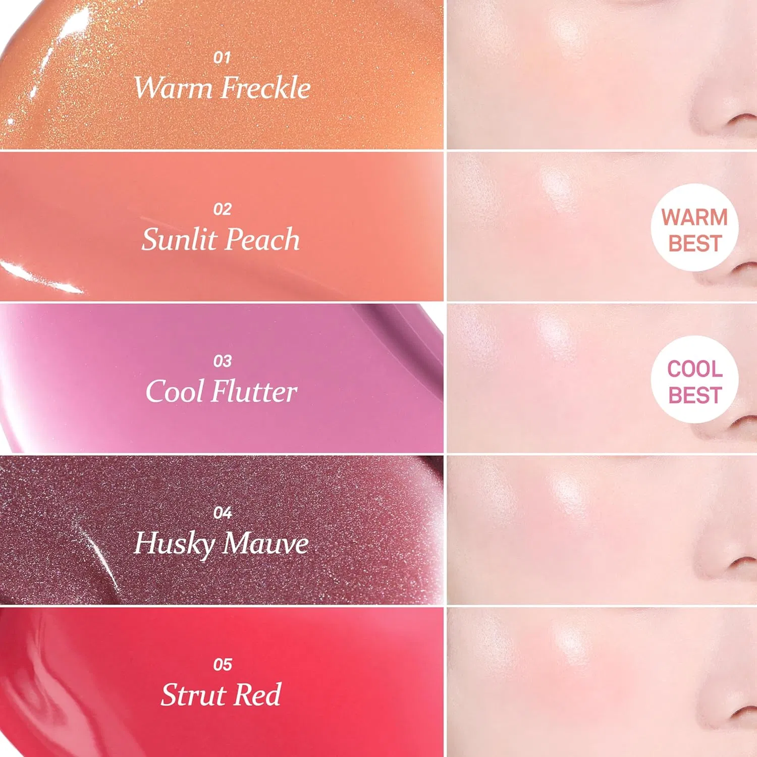 Liquid Cheek Tint Raw Glow Blush Vegan Lightweight Weightless Watercolor Warm Freckle Blush