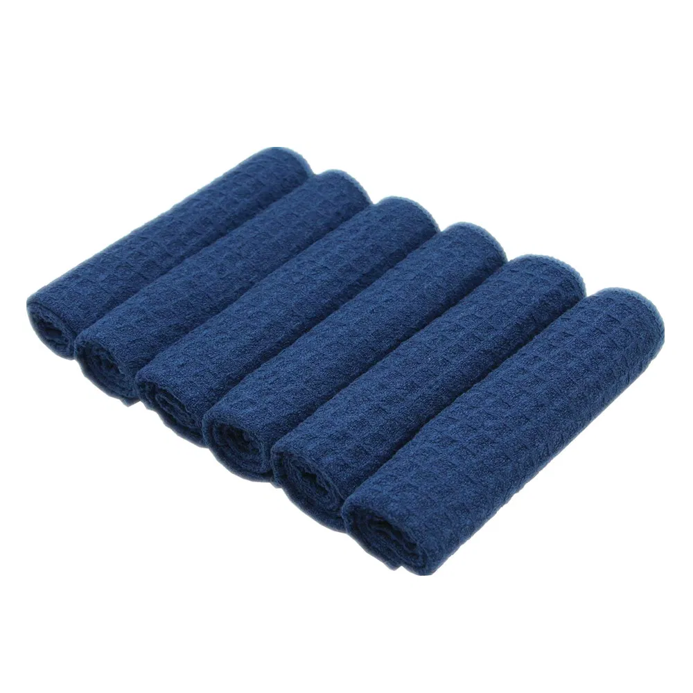Customized Super Absorbent Microfiber Waffle Weave Kitchen Dishcloth Cleaning Towels