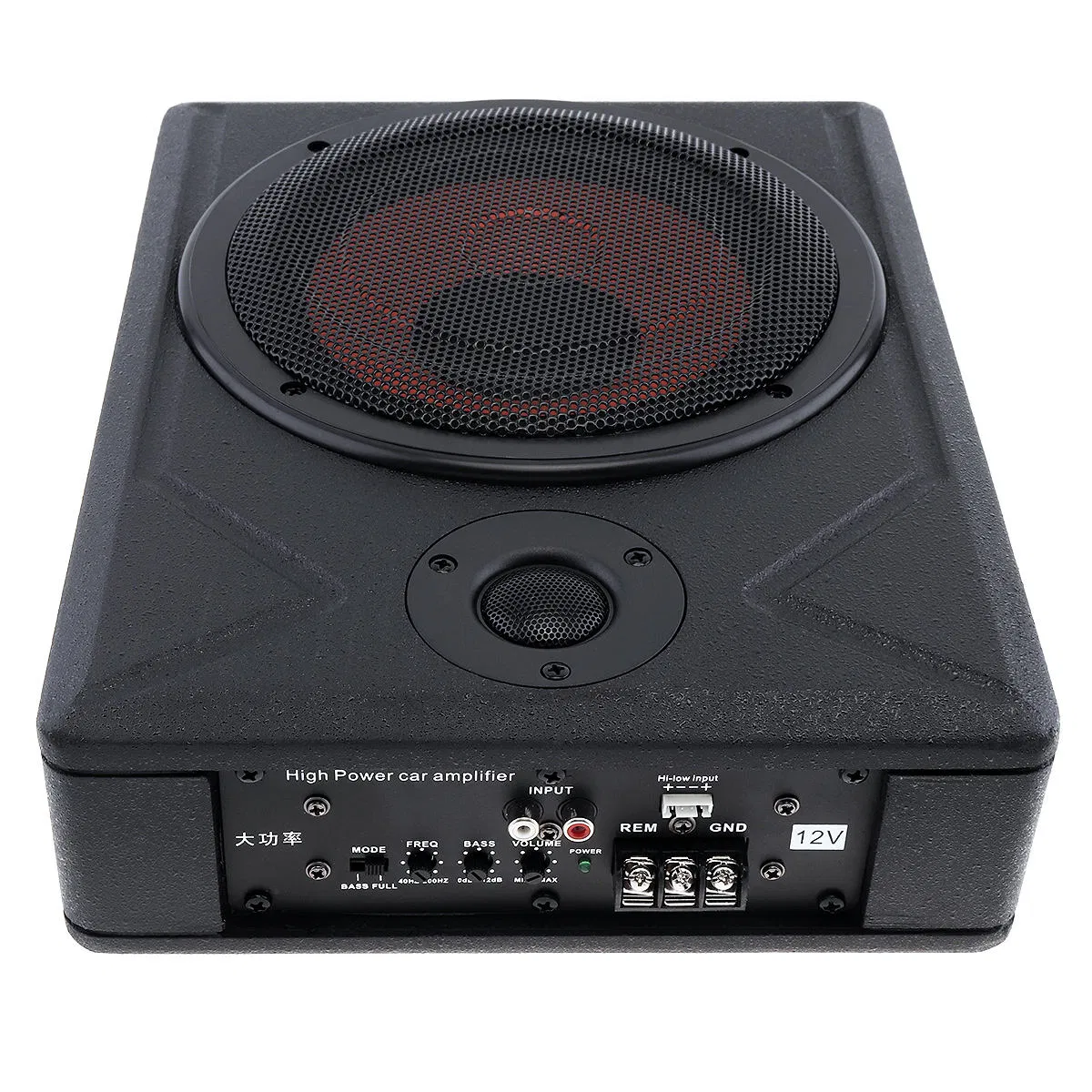 Audio 8 Inch Subs with Box and AMP Car Subwoofer Car Audio Active 600W Subwoofer Speaker Box for Car