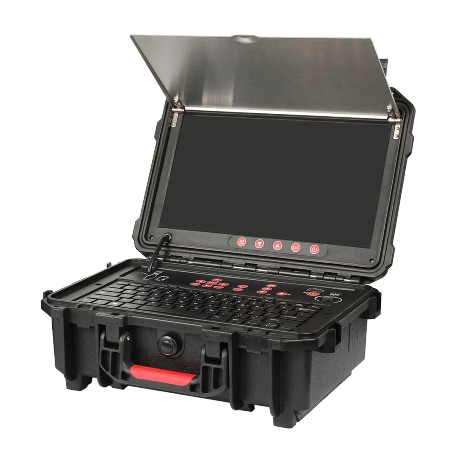 Drainage Detective Camera Mutifunctional Control Box with Wireless Keyboard and 13.3-Inche Screen