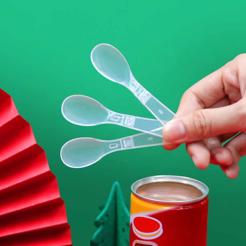 Food Grade PP Spoon Folding Ice Cream Spoon Plastic Spoon Set