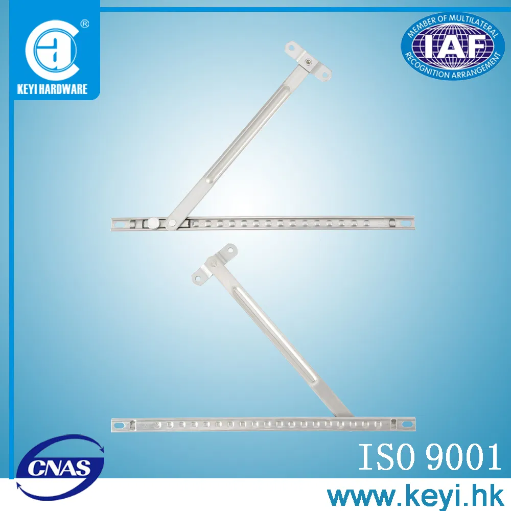 Keyi Metal Kwa-18FC High Quality Stainless Steel304 or 201 Two Bar Position Limited Friction Stay