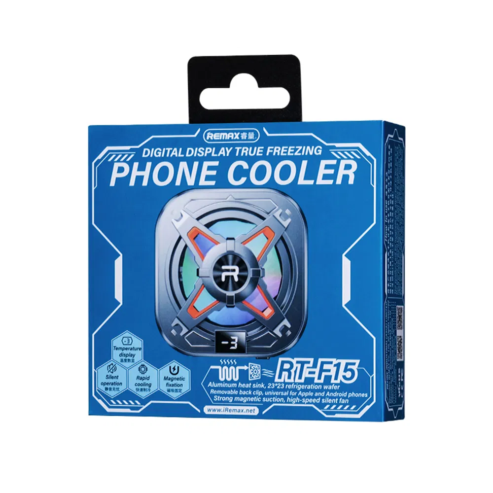 Remax Rt-F15 Magnetic Phone Cooler, Type-C Detachable, Universal Cooling Fan