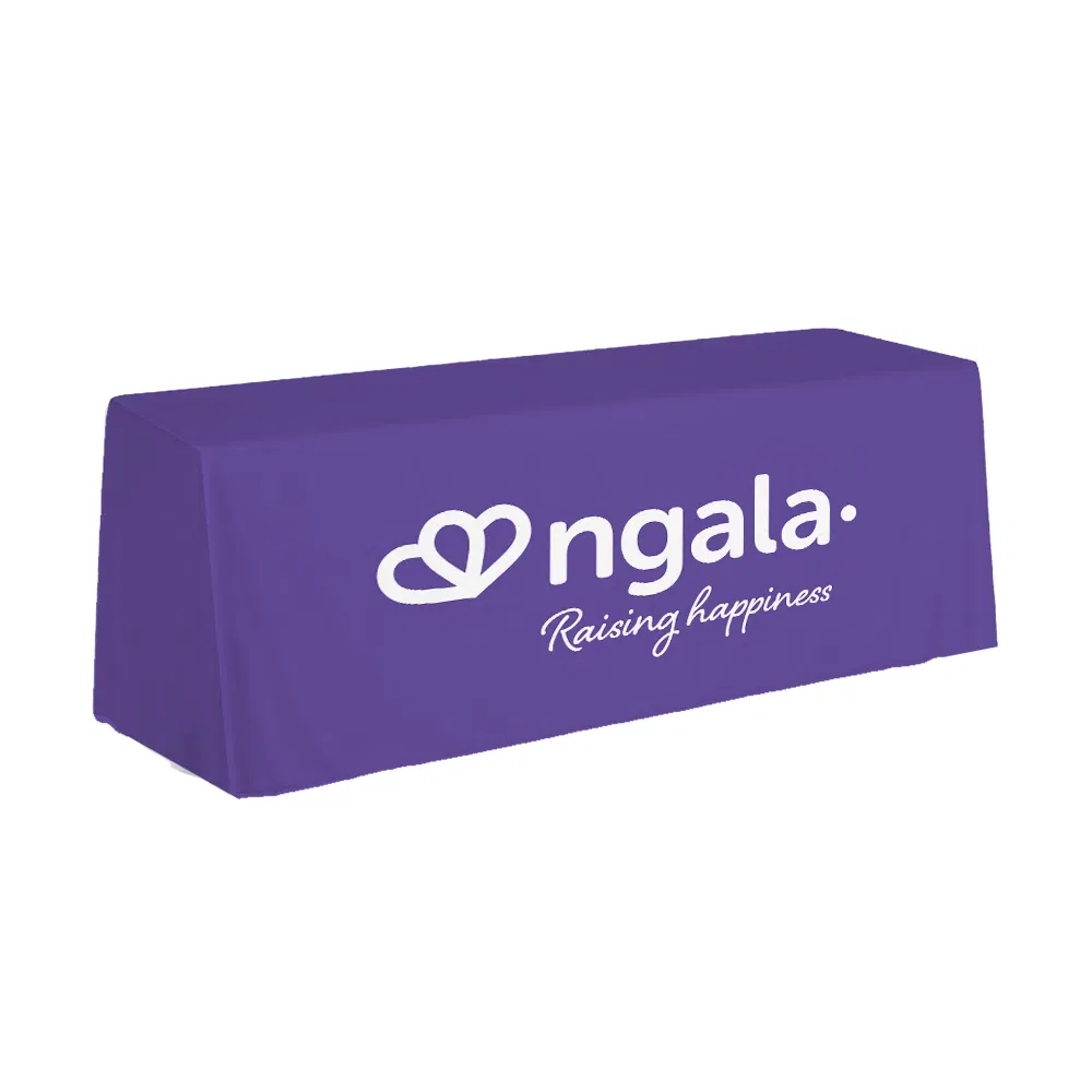 Premium Logo Table Covers for Trade Shows and Gatherings