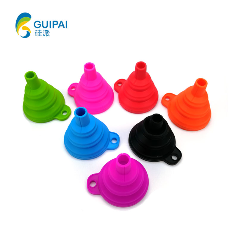 Silicone Collapsible Funnel Cooking Tools Flexible Hopper for Oil Liquid