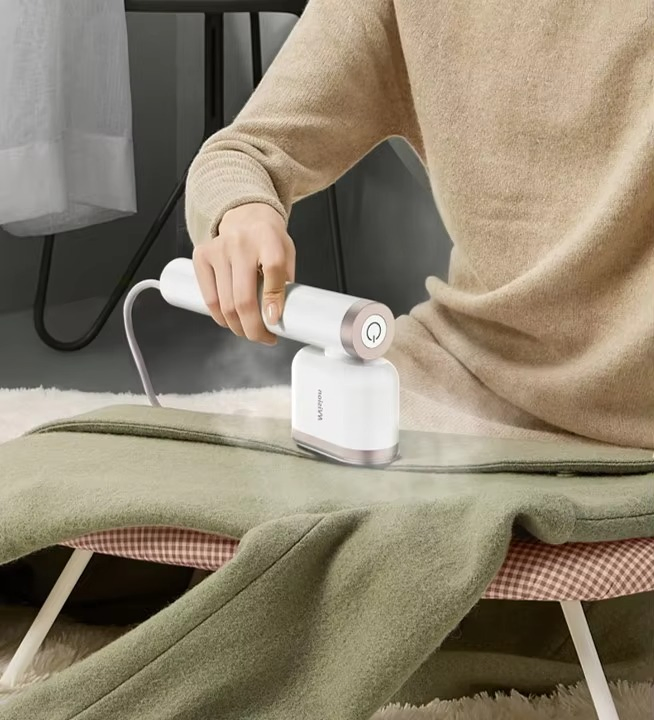 New 2-in-1 Portable Steamer Generator Iron with Adjustable Temperature Electric Dry Press Steam Iron for Household Use with 5th Gear Adjustment for Easy Use