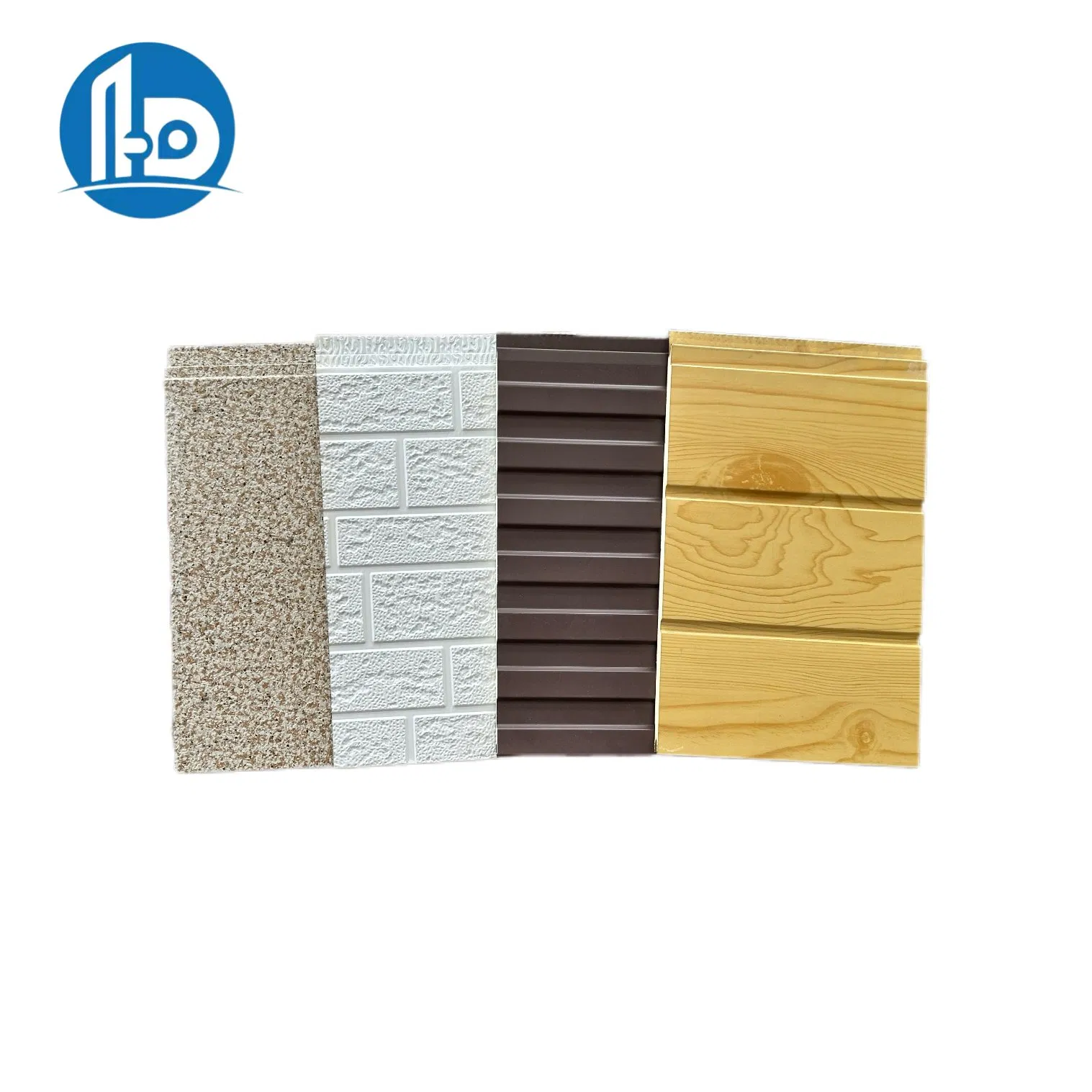 Composite Decorative Panel Polyurethane Sandwich Exterior Wall Insulation Decorative Integrated Panel Light Steel Structure Insulation Panel 38.3cm Wide