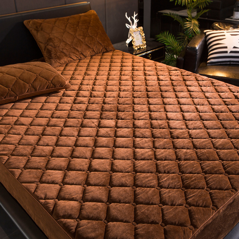 Winter Warm Fleece Custom Soft Breathable Bedding Sheets Cover Velvet Home Fitted Sheet