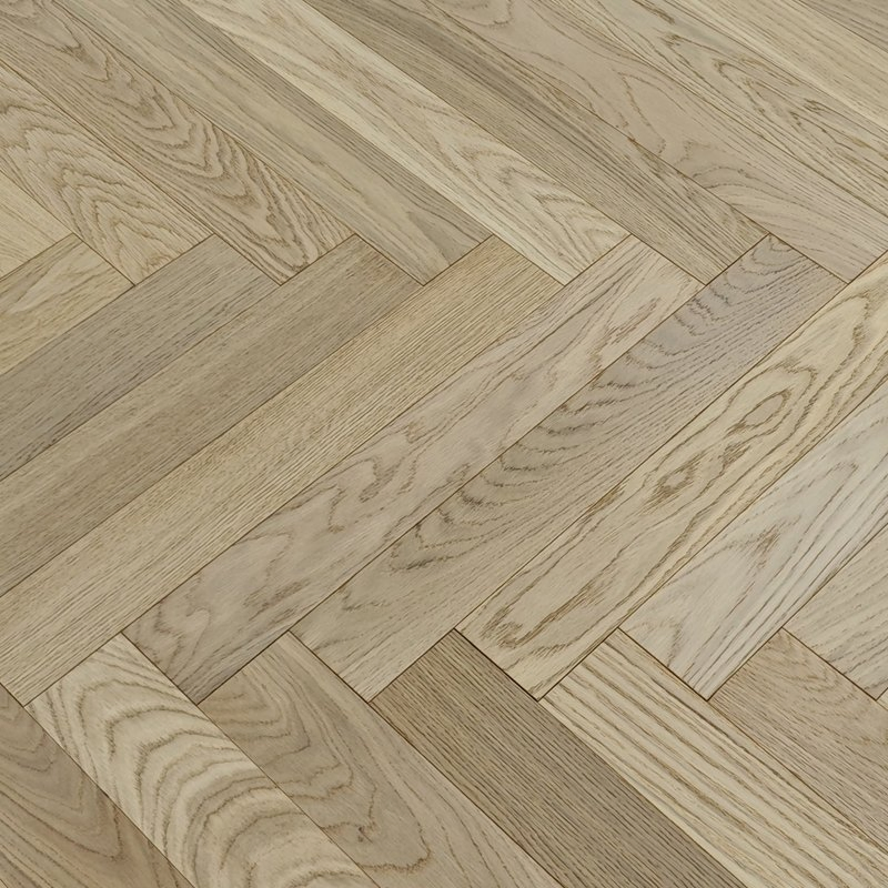 Инженерная доска паркетная елочка белый дуб 15мм