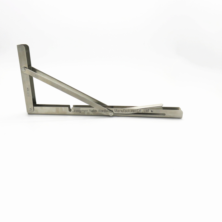 L Shaped Ornate Flat Corner Folding Angle Small Hanging Metal Adjustable Concealed Shelf Bracket