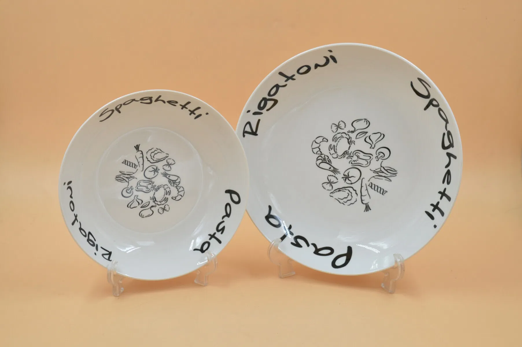 5/7 PCS Pasta Dinner Set Porcelainware Stoneware Tableware