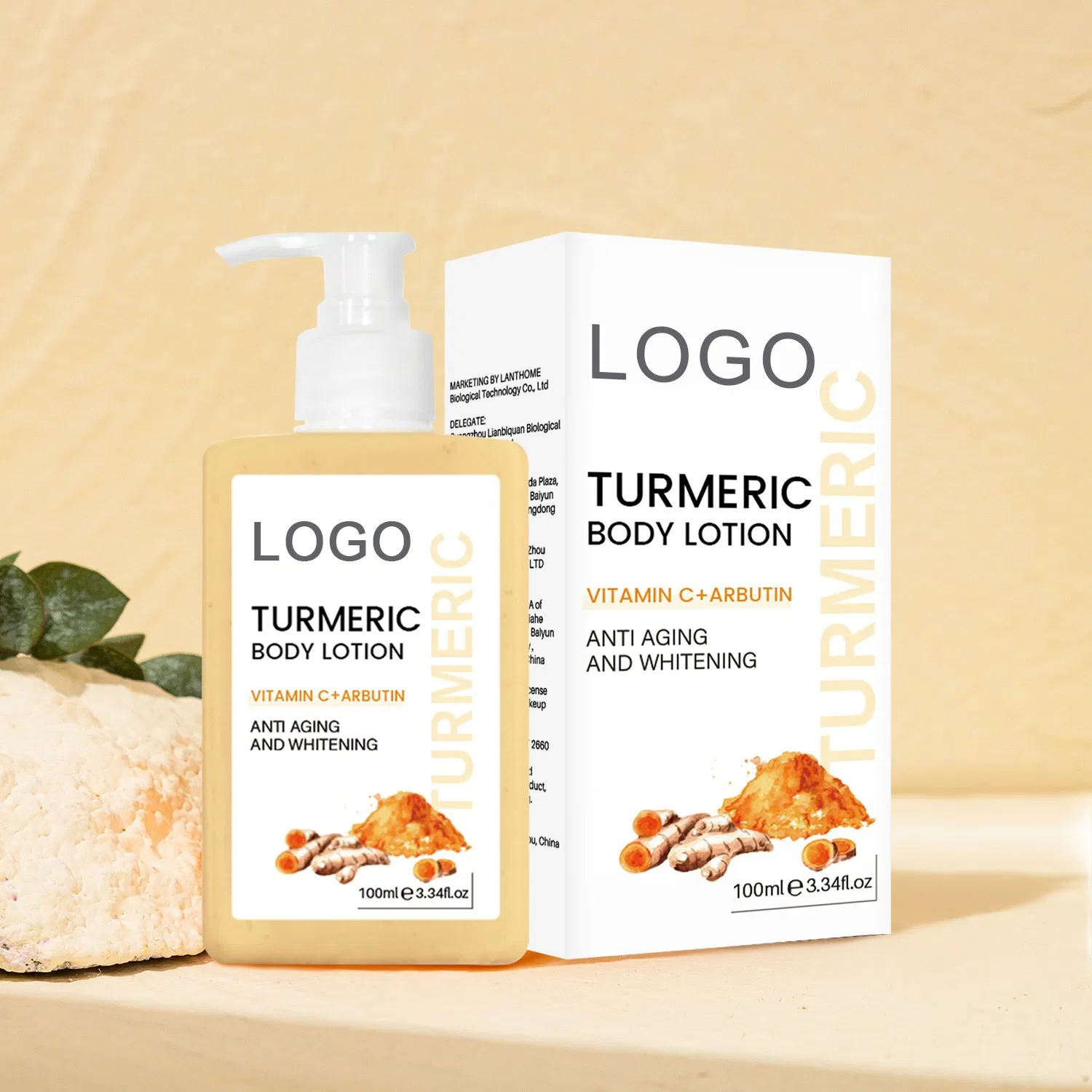 Beauty Cosmetics Skin Care Shea Butter Vitamin C Turmeric Body Lotion Whitening
