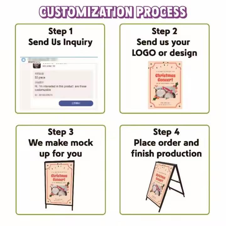 Free Standing Springy Pavement Forecourt Signs Display a Frames Sign for Advertising