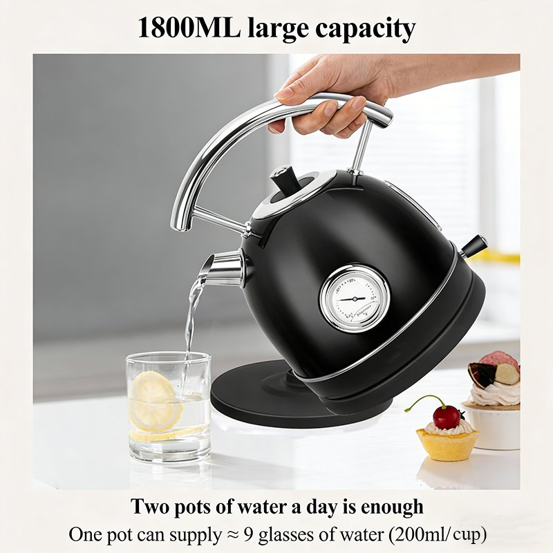 Электрический чайник с термометром и свистком