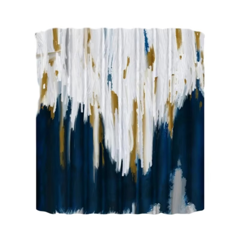 Promotional High Satisfaction Washable Modern Design Shower Curtains Bathroom Sets