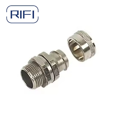 High quality Fixed Connector for 12mm 20mm Flexible Steel Conduit Glands Nickel-Plated Brass