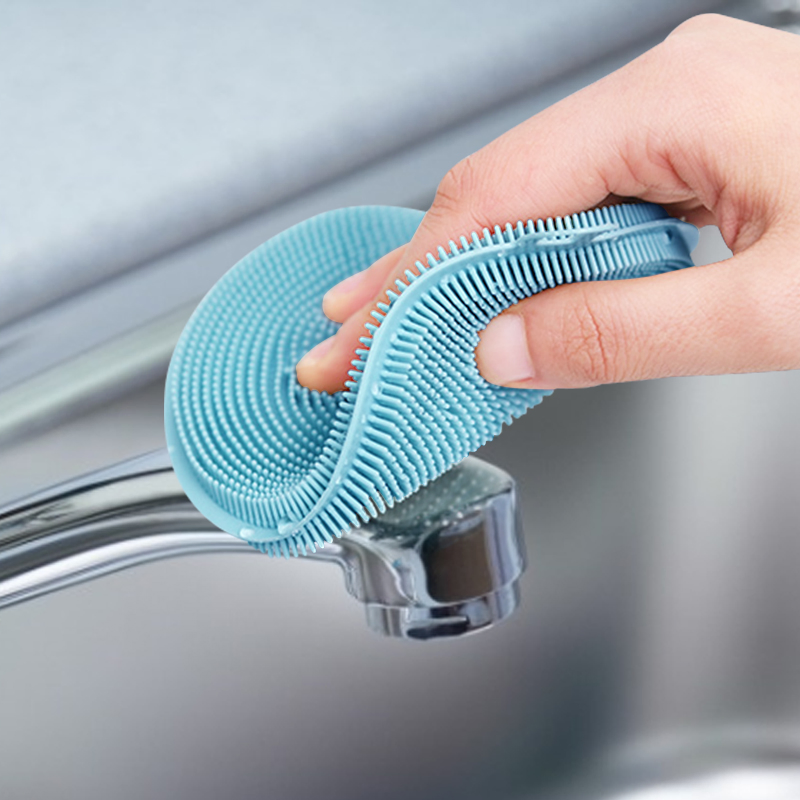 Versatile Silicone Cleaning Brush and Dish Towel Set