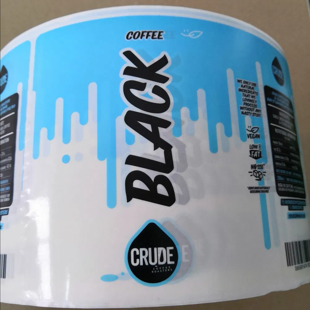 Hot Sale Colorful PE/PP/PVC/Pet/Vinyl/Silver Glossy Film Roll Adhesive Label