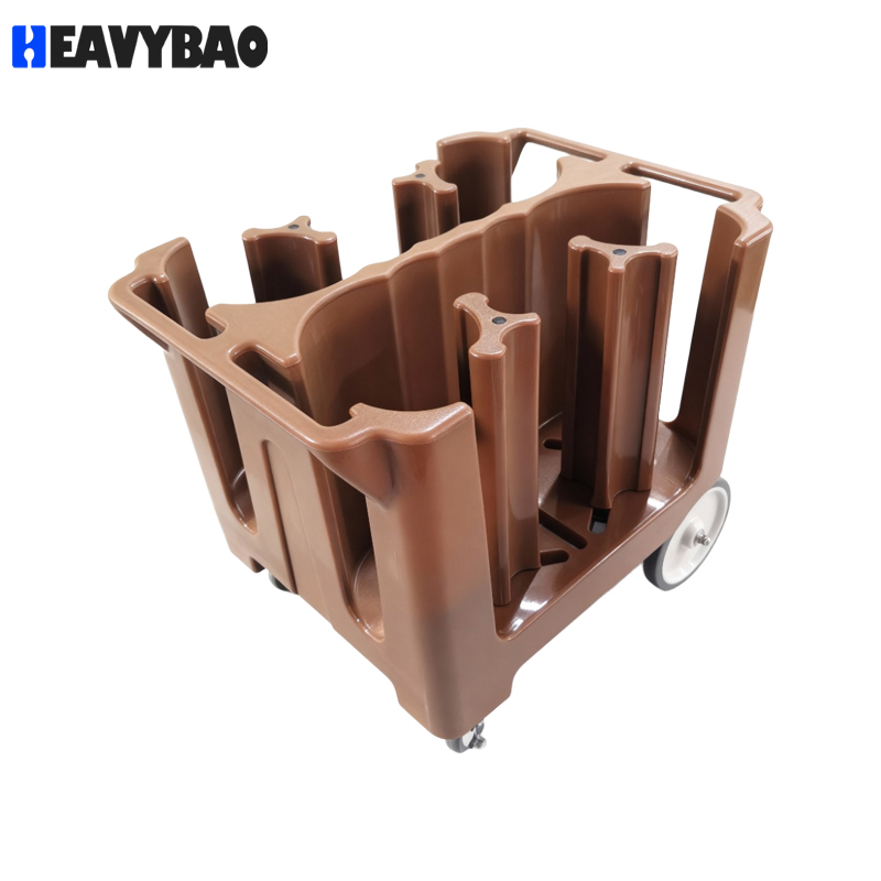 Heavybao Wholesale Price Restaurant Catering Kitchen Plate Dish Collection Cart Trolley