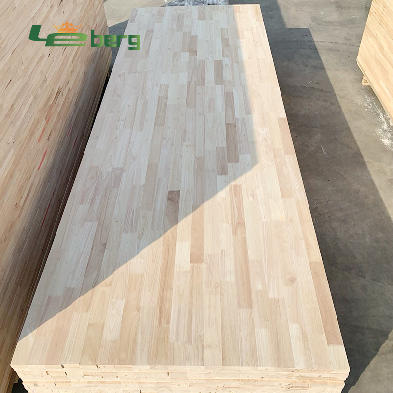 Hot Sale Finger Jointed Boards 2440*1220*18mm Rubberwood Finger Joint Board for Desktop Countertops Natural Rubber Wood