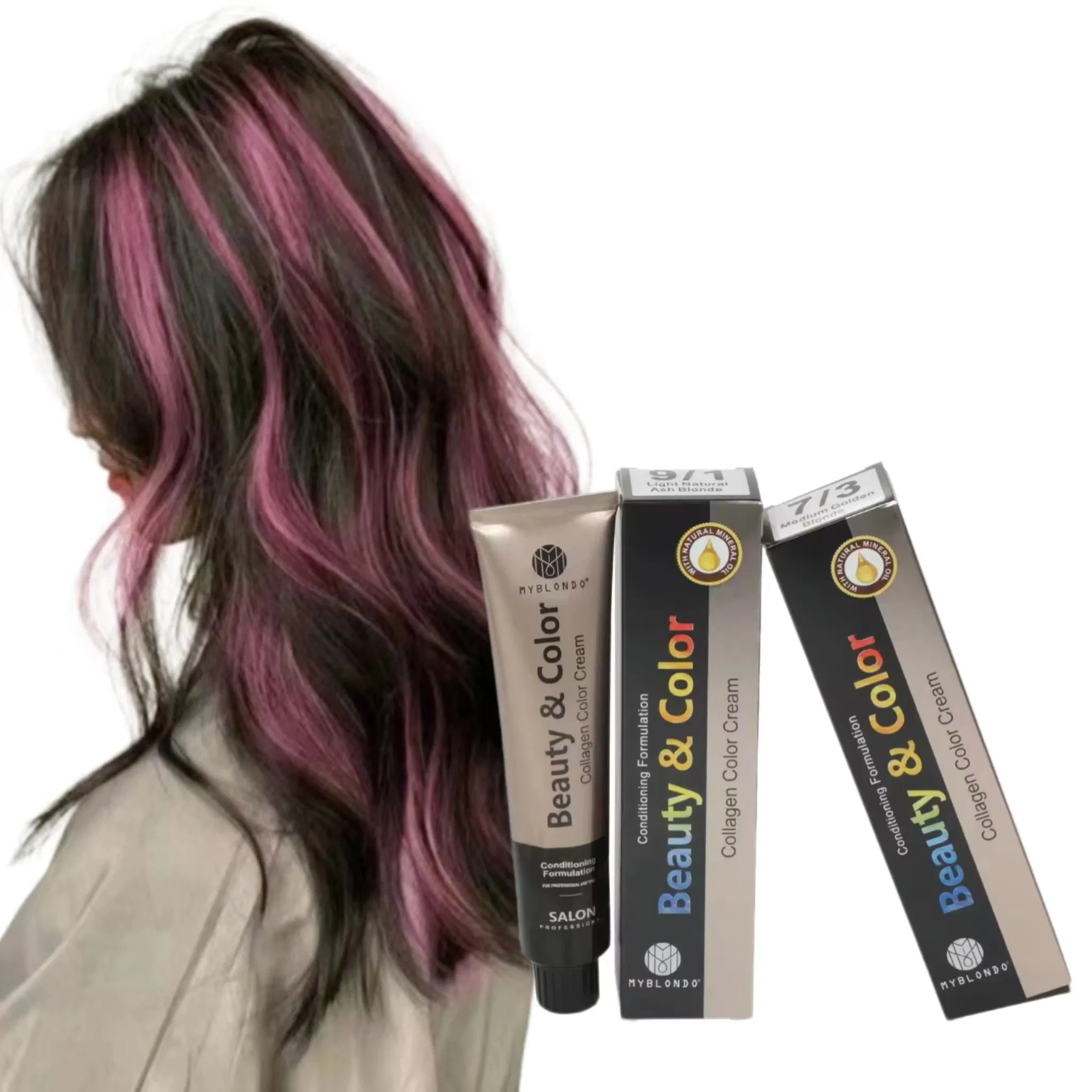 Fast Shipping Professional Color Cream Permanent 68 Colors Non-Damage Shiny Hair Dye Coloring Cream