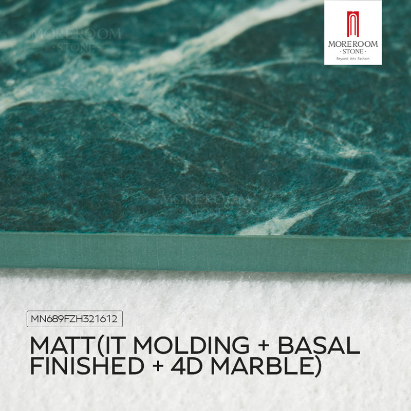 Italian Porcelain Slab Premium Prada Green Marble Tiles for Bathroom Vanity Tops