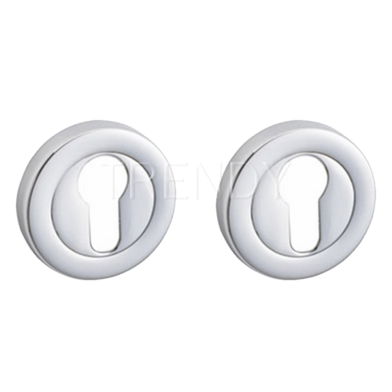 Door Handle Fitting Accessories Zinc Alloy Lock Cover Round Escutcheon Hardware (ZR03-CL)