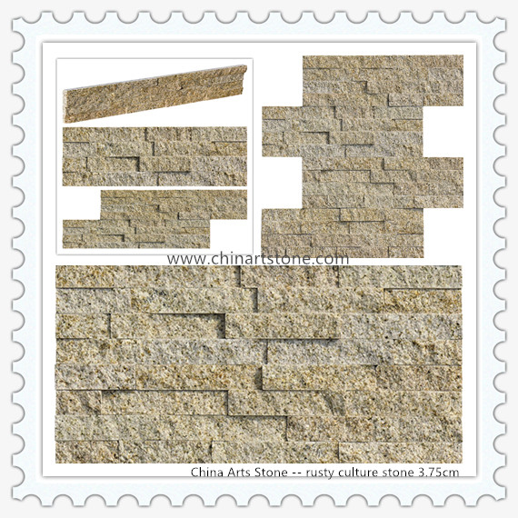 Rusty Granite Culture Stone Wall Cladding for Home Decoration