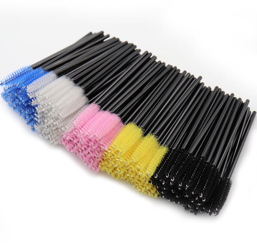 Disposable Plastic Handle Nylon Mascara Brush Eyelash Extension Micro Brush