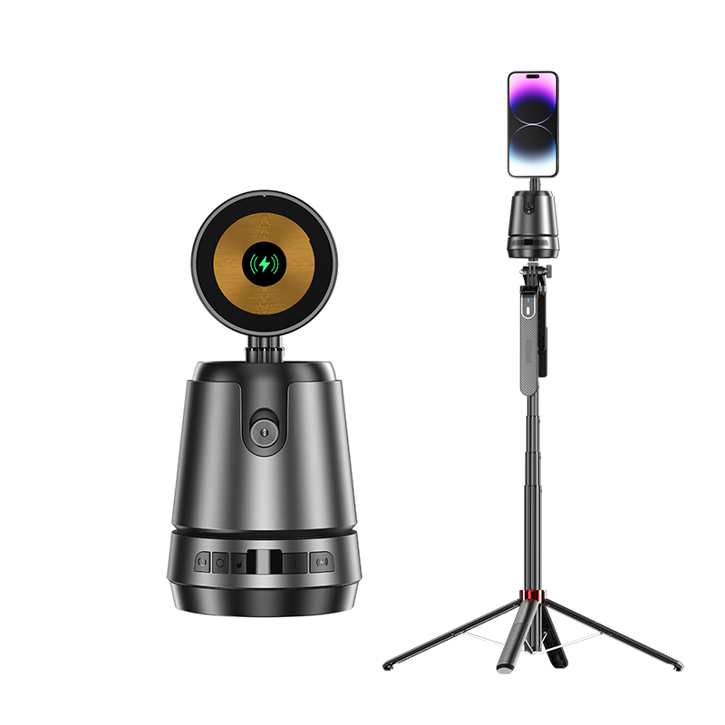 Smart Automatic Rotation Selfie Stick Ai Auto Face Tracking Tripod for Tiktok Live Streaming