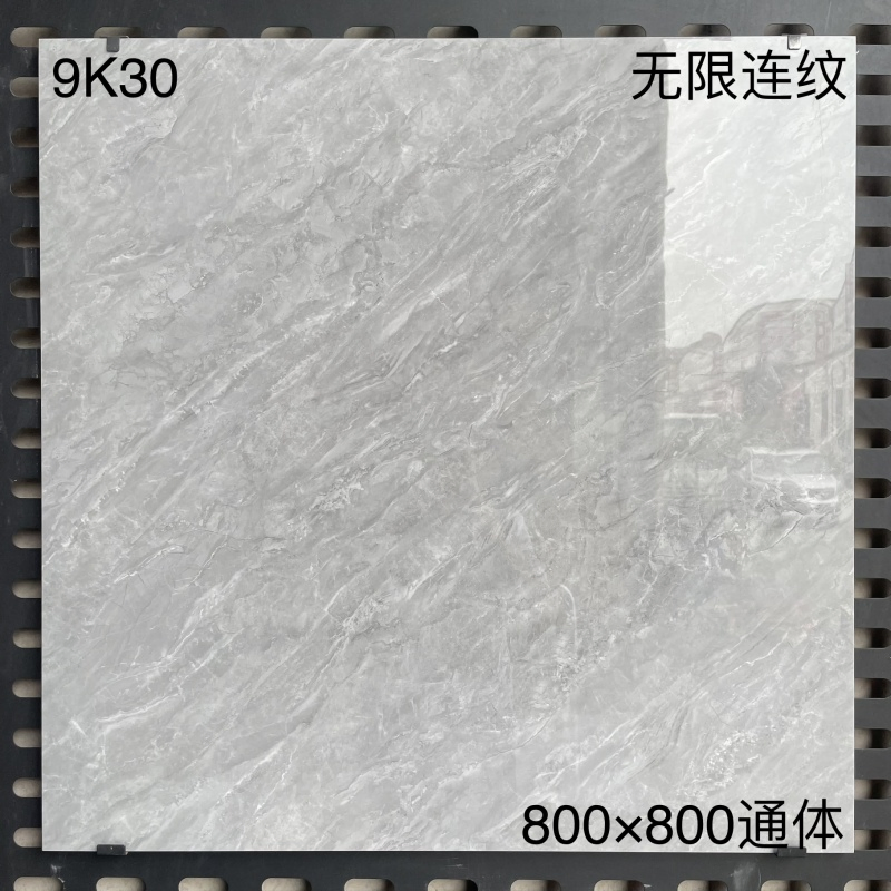 Premium 80*80cm White Grey Marble Glazed Polished Porcelain Ceramic Square Floor Tiles for Bedroom and Living Room
