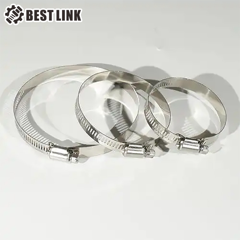 18-32mm Bandwidth (0.69"-1.25") American Hose Clamp for Automobile, Adjustable Range 40-60mm