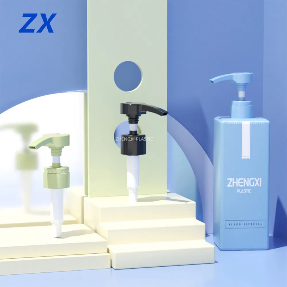 Blue Plastic up and Down Locked Lotion Pump