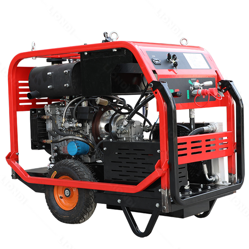 Stable Output Hydraulic Power Units Portable Mini Hand Push Hydraulic Station