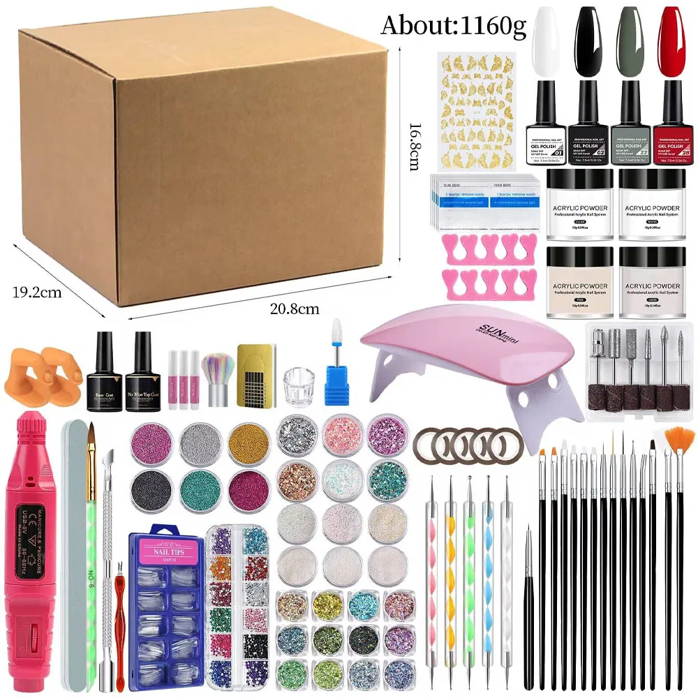 Manicure Pedicure Care Tool Set Polish Nails Beauty Extension UV Gel Kit Custom Wholesale Other Nail Art