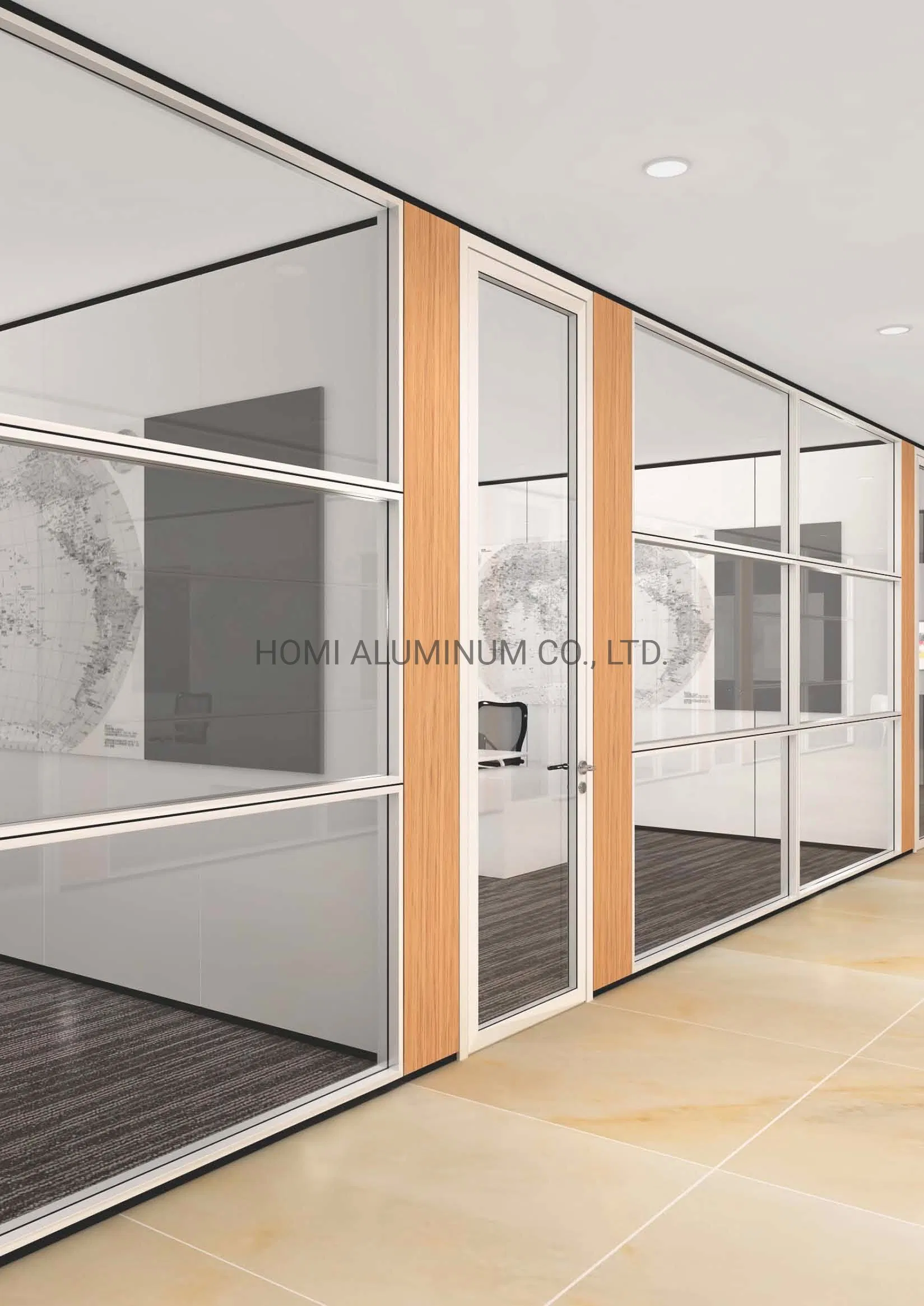 Steel-Aluminium Glass Partition