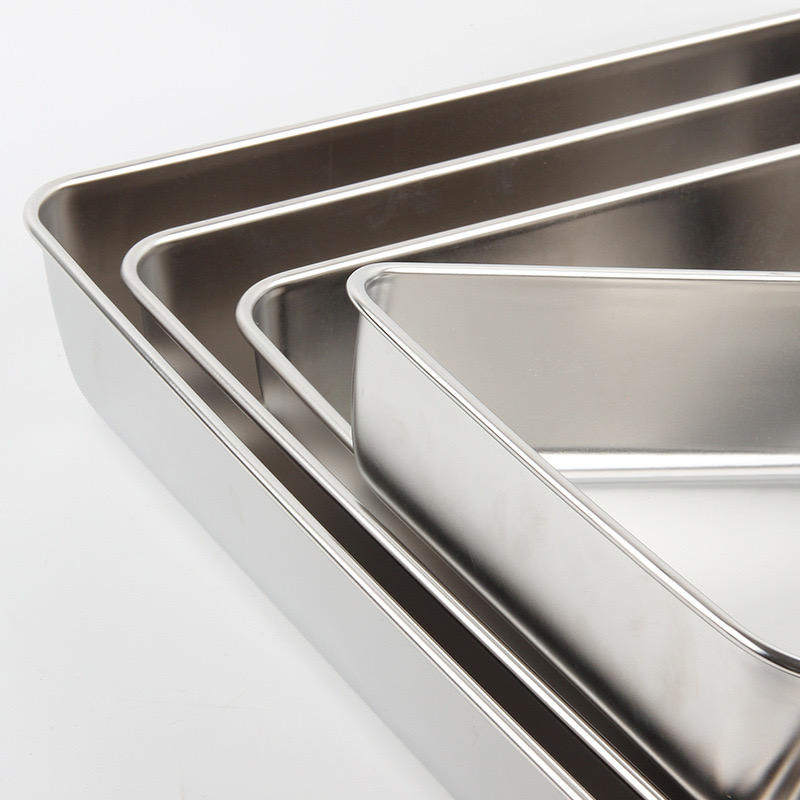 Factory Wholesale Storage Metal Food Baking Cake Pan Stainless Steel Food Restaurant Hotel Steam Table Pans