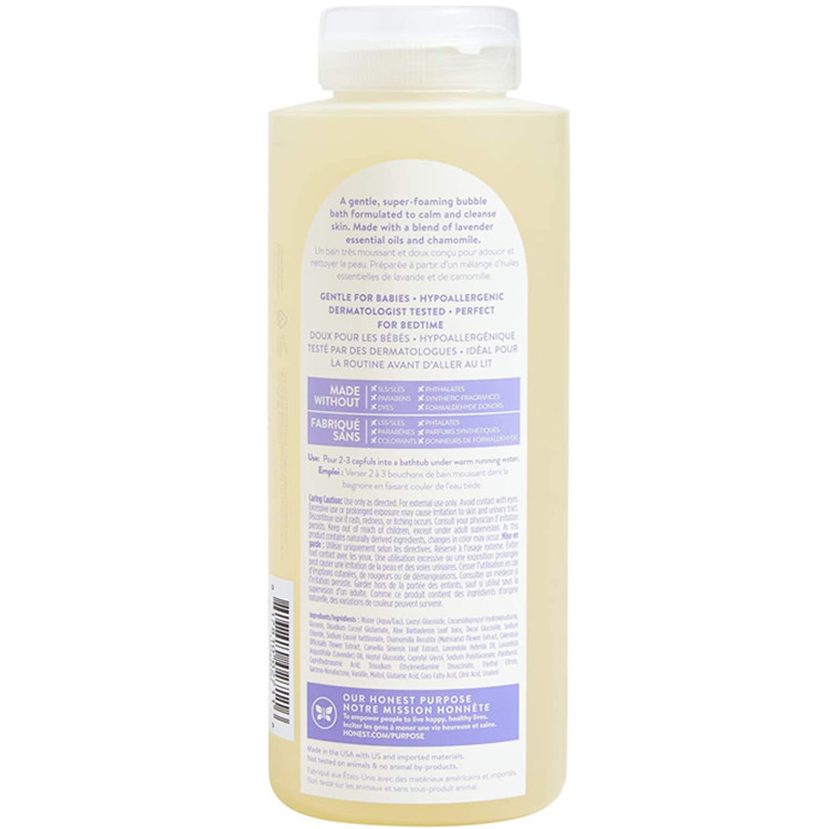 Vegan Truly Calming Lavender Bubble Bath Tear Free Kids Bubble Bath