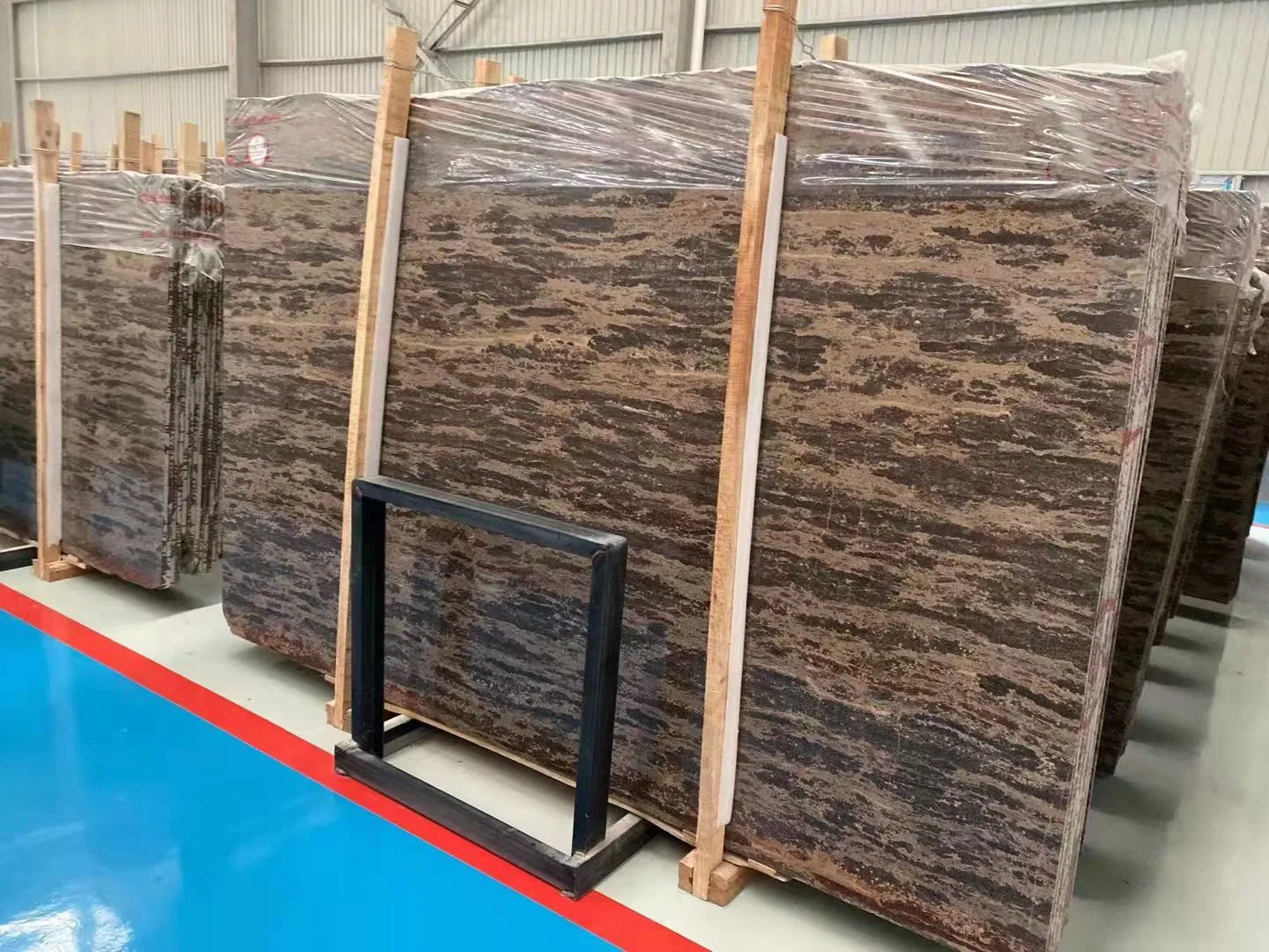 Popular Natural New Coffee Brown Marble Slab and Tile for Hotel Wall Floor Decorate