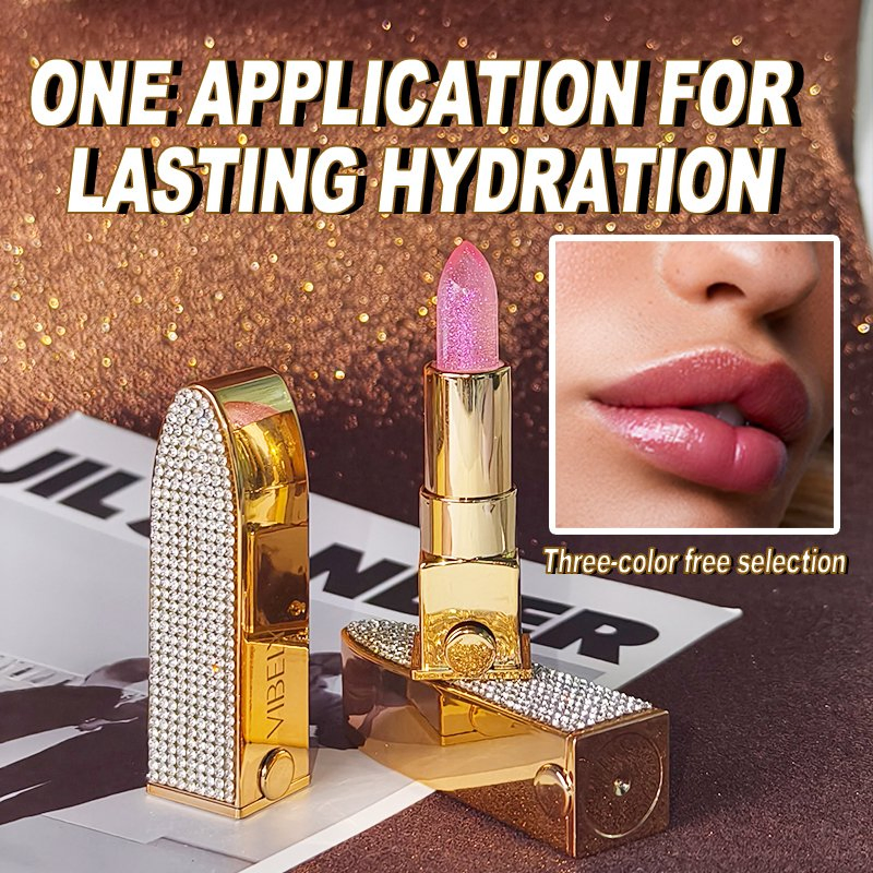 Wholesale Custom Glitter Diamond Tubes Private Label Moisturizing Luxury Temperature Changing Lipstick