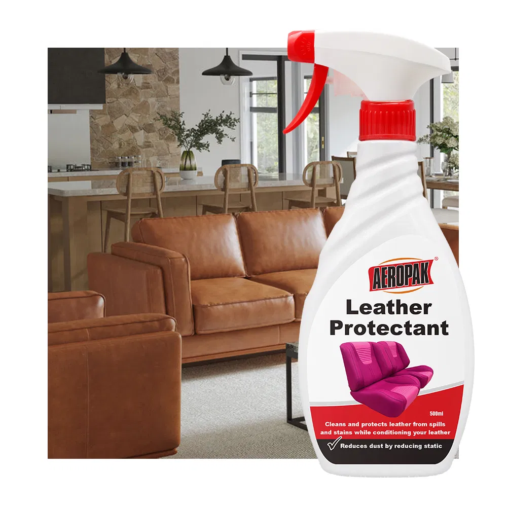 Aeropak 500ml Bottle Genuine Leather Care Protectant Anti-Fading Leather Protectant Leather Polish Serum Spray Conditioner
